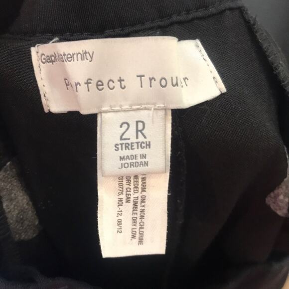 Gap Maternity Perfect Trouser Pull On Black Pants Women's Size 2R - Picture 7 of 7